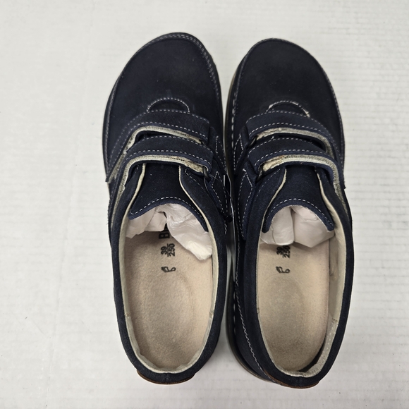 Birkenstock Unisex Tyler Oxford Velcro Closure Blue Suede Shoes EU 39 US W8 M6 - Picture 7 of 12